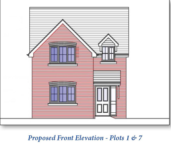 Lot: 44 - VALUABLE LAND WITH PLANNING FOR SEVEN NEW HOMES -